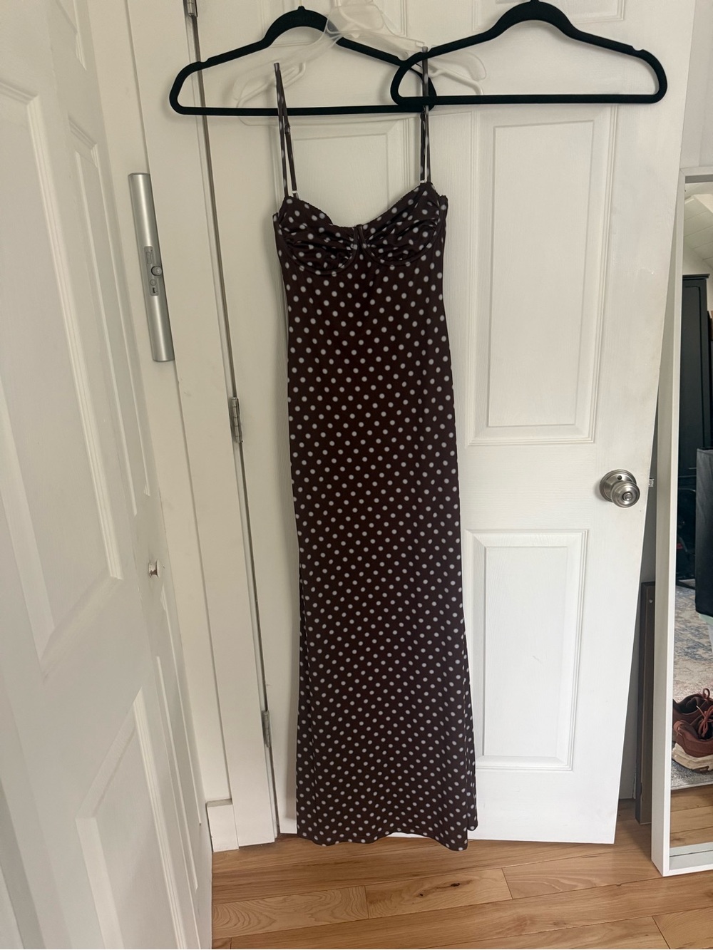 Vamonos Maxi Dress - Chocolate Blue Dot - Picture 4 of 6